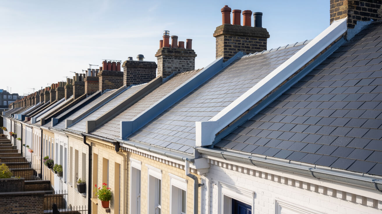 New tile roof installation completed on UK home